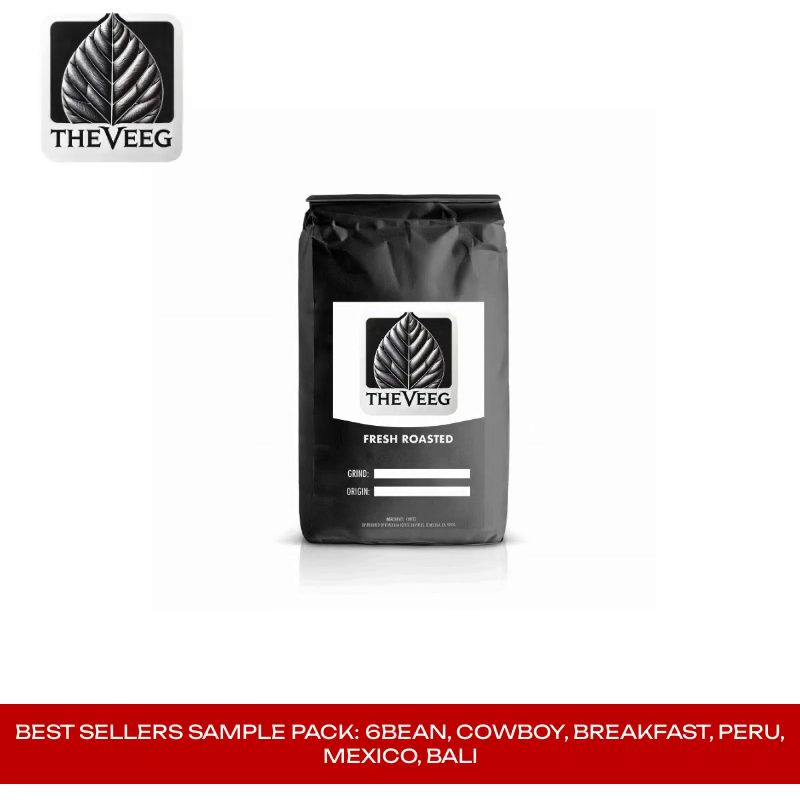 Best Sellers Sample Pack: 6Bean, Cowboy, Breakfast, Peru, Mexico, Bali by@Outfy